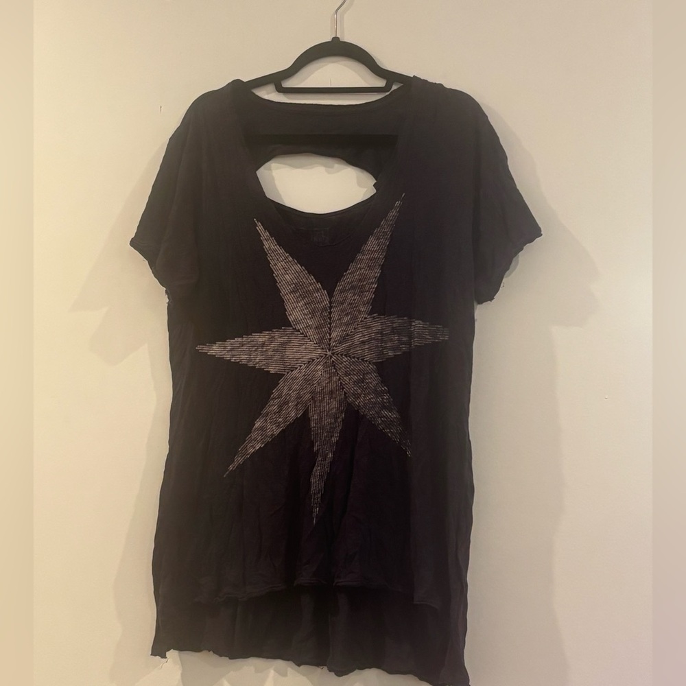 Free People Navy Star Women's Top